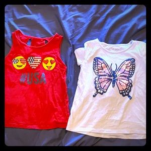 Girls tank and tshirt